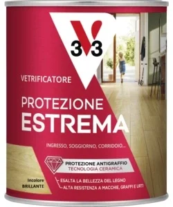 Spedito Oggi Vetrificatore parquet protezione estrema h20- brillante incolore- 0,75 litri